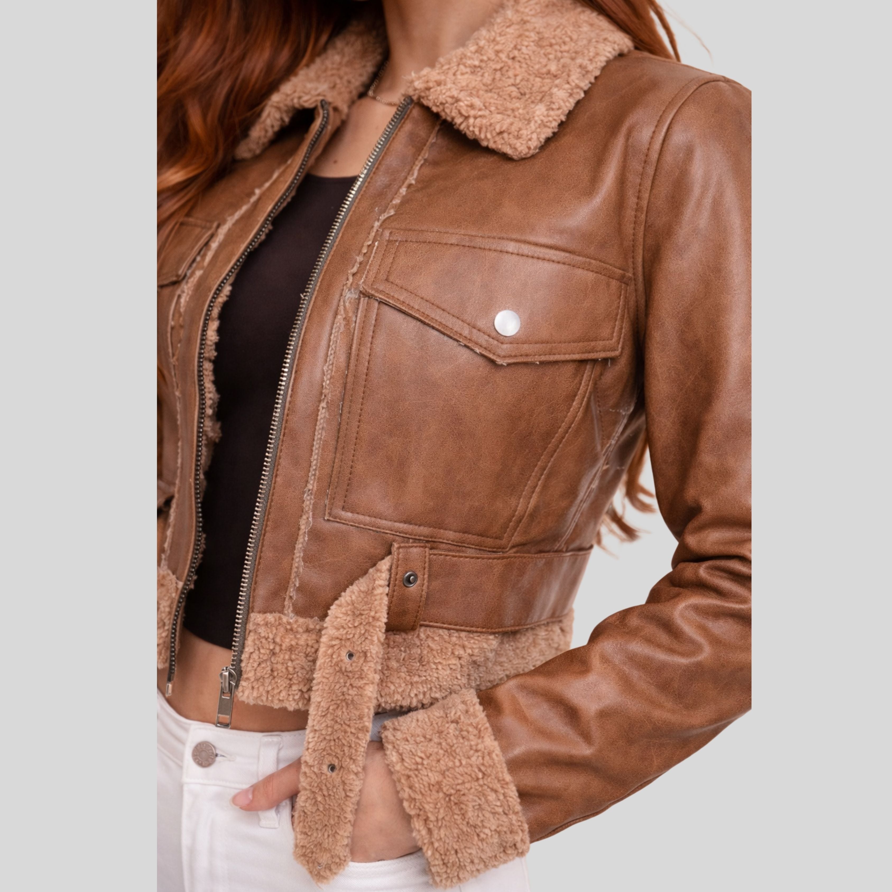 Chaqueta Mujer Tipo Aviador