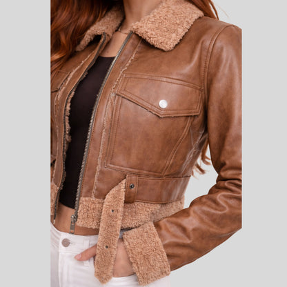 Chaqueta Mujer Tipo Aviador