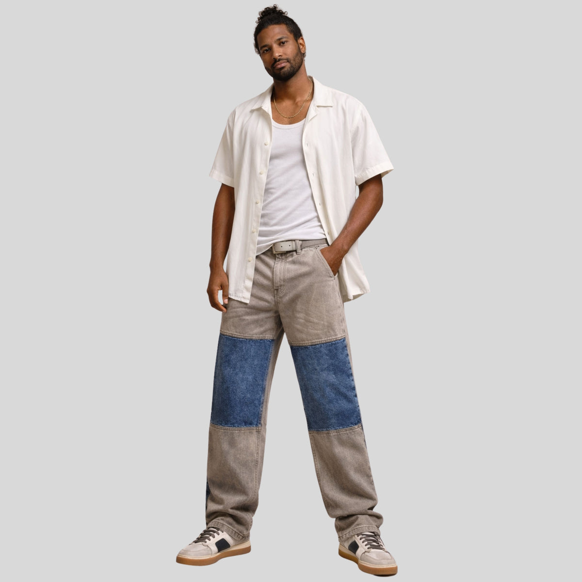 Pantalón  estilo patchwork