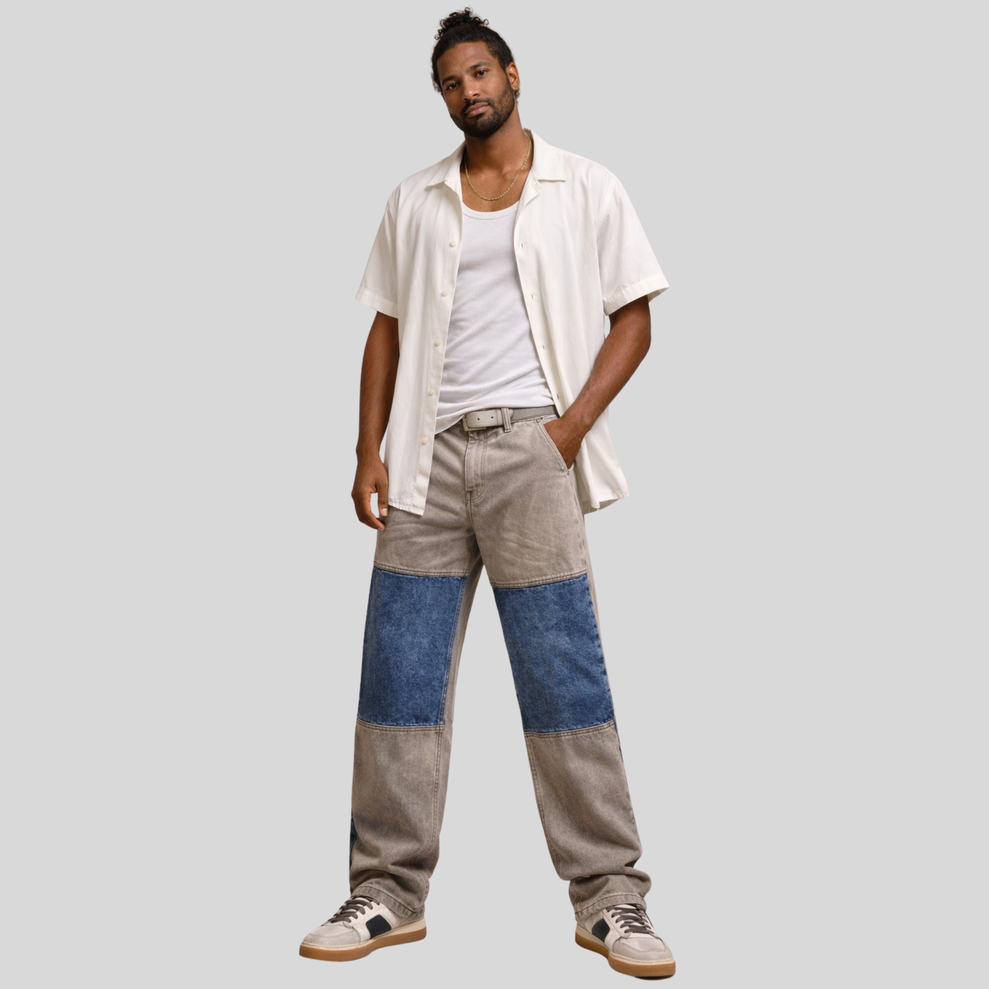 Pantalón  estilo patchwork