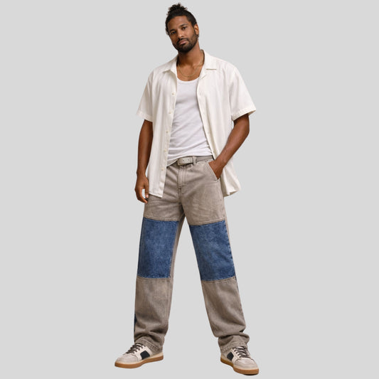 Pantalón  estilo patchwork