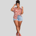 Short Denim Tiro Alto con Cinturón