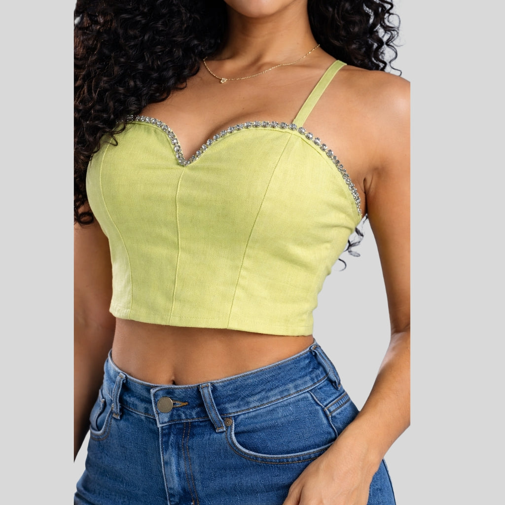 Top Corset Brillo Delicado