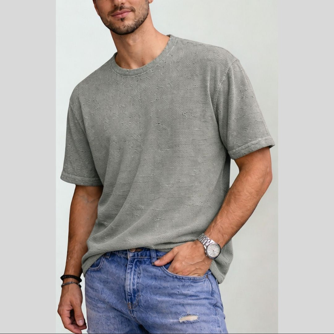 Camiseta Textura Verde Claro