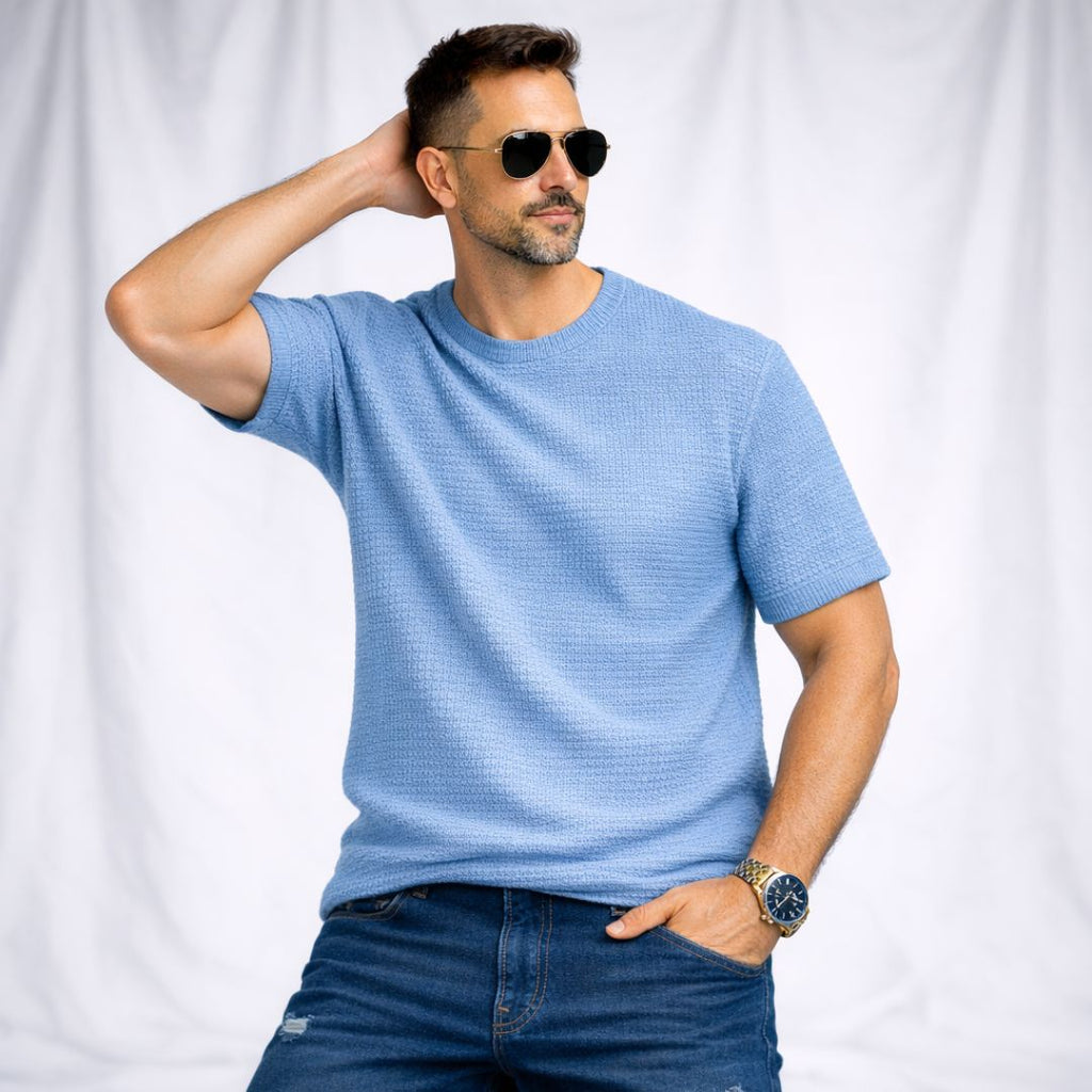 Camiseta Básica con Textura